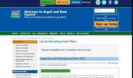 
							         Local Development Plan - Argyll and Bute Council								  
							    