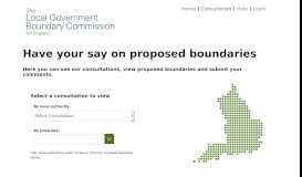 
							         Local Government Boundary Commission for England Consultation ...								  
							    