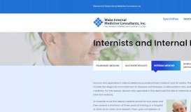 
							         Local Internist Services provided by Wake Internal Medicine Consultants								  
							    