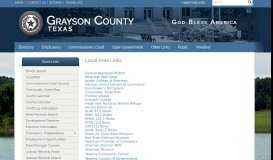 
							         Local Links of Interest - Grayson County								  
							    