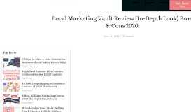 
							         Local Marketing Vault Review (James & Jason) still legit in ...								  
							    