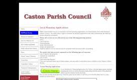 
							         Local Planning Applications - Caston Parish Council								  
							    