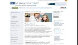 
							         Local Primary Care Doctors and Physicians | Day Kimball Healthcare								  
							    