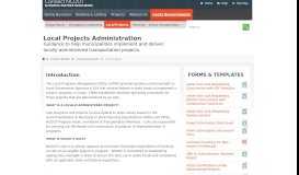 
							         Local Projects Administration - Connect NCDOT								  
							    