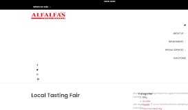 
							         Local Tasting Fair | Alfalfa's MarketAlfalfa's Market								  
							    