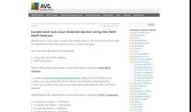 
							         Locate and lock your Android device using the Anti-theft feature - AVG ...								  
							    