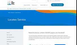 
							         Locate Service - SAWS								  
							    