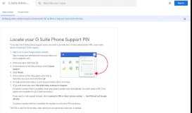 
							         Locate your G Suite Phone Support PIN - G Suite Admin Help								  
							    