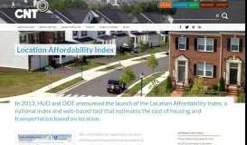 
							         Location Affordability Index | Center for Neighborhood Technology								  
							    