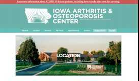 
							         Location - Iowa Arthritis & Osteoporosis Center								  
							    