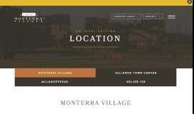 
							         Location | Monterra Village Apartments | Fort Worth, TX								  
							    
