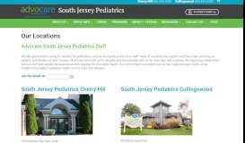 
							         Locations | Advocare South Jersey Pediatrics								  
							    
