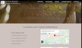 
							         Locations and Contact - Southern Mississippi Heart Center								  
							    