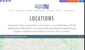
							         Locations - Community of Hope								  
							    