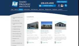 
							         Locations | Idaho Urologic Institute								  
							    