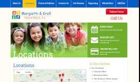 
							         Locations - Margiotti & Kroll Pediatrics								  
							    