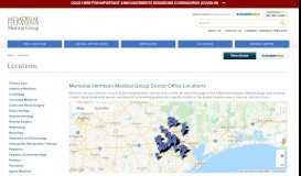 
							         Locations - Memorial Hermann Medical Group								  
							    