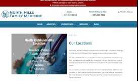 
							         Locations | North Hills Family Medicine								  
							    