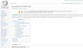
							         Locations of Half-Life - Wikipedia								  
							    