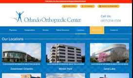 
							         Locations | Orlando Orthopaedic Center								  
							    