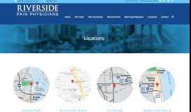 
							         Locations - Riverside Pain Physicians								  
							    