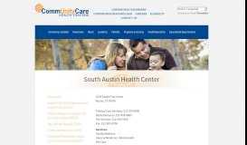 
							         Locations : South Austin Health Center - CommUnityCare								  
							    