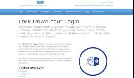 
							         Lock Down Your Login - Stop.Think.Connect.								  
							    