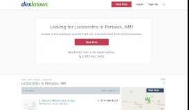 
							         Locks & Locksmiths Portales,NM - DexKnows								  
							    