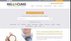 
							         Locum Doctor Jobs - Ethical Recruitment from RIG Locums								  
							    
