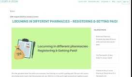 
							         Locuming in different pharmacies | Registering & Getting Paid ...								  
							    