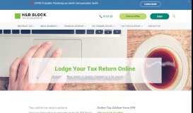 
							         Lodge Your Tax Return Online | H&R Block								  
							    