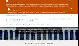 
							         Lodging | Columbia University Finance Gateway								  
							    