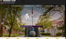 
							         Lodi, CA | Official Website								  
							    