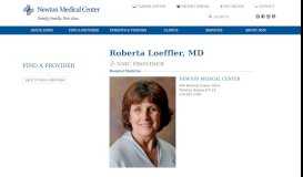 
							         Loeffler, Roberta, MD - Newton Medical Center								  
							    