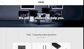 
							         Loewe Support - We will be pleased to help you								  
							    