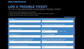 
							         Log A Trouble Ticket - Tata Communications								  
							    