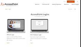 
							         Log In - AccessPoint - Resources for Clients and Employees								  
							    