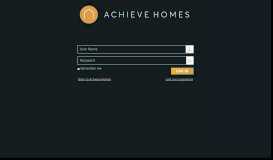 
							         Log in - Achieve Homes Client Portal								  
							    
