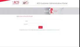 
							         Log in - ACS Customers Portal								  
							    