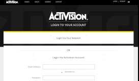 
							         Log in - Activision Account								  
							    