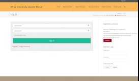 
							         Log In – Africa University Alumni Portal								  
							    