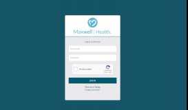 
							         Log in as Advisor - Maxwell Health v5								  
							    