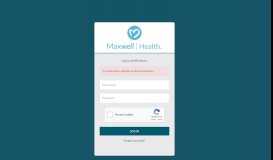 
							         Log in as HR Admin - Maxwell Health v5								  
							    