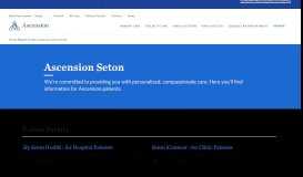 
							         Log In | Ascension Seton - Seton.net								  
							    