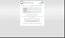 
							         Log in :: BCCG GP Portal - Bedfordshire Clinical Commissioning Group								  
							    