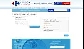 
							         Log In - Carrefour Calais								  
							    