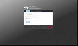 
							         Log in - CBG Client Portal								  
							    