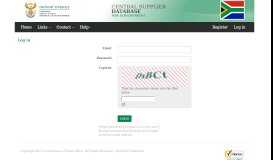 
							         Log in - Central Supplier Database Application								  
							    