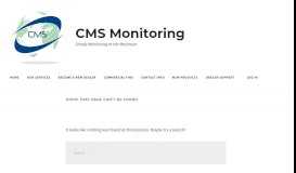 
							         Log In - CMS Monitoring								  
							    