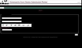 
							         Log In - Community Care Claims Submission Portal								  
							    